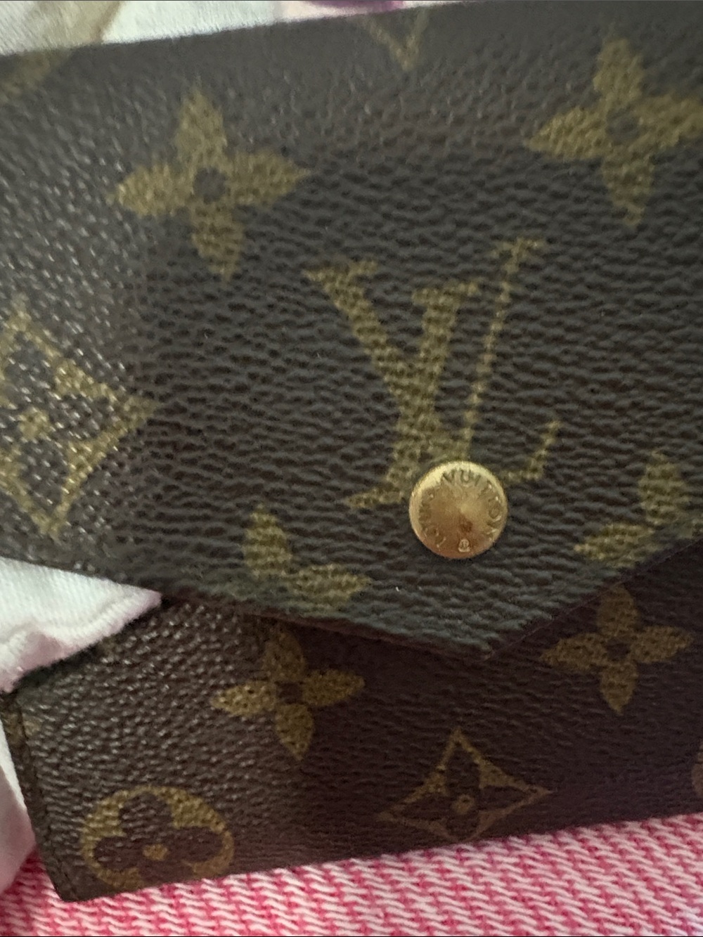 Louis Vuitton Monogram Envelope Elise trifold Wallet - Brown/Gold Accent - Picture 7 of 16